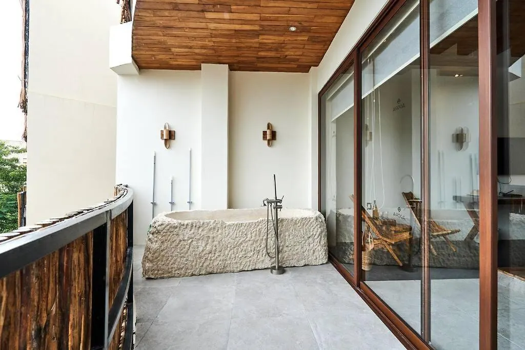 Adora H30 - Luxe Studio W/ Outdoor Tub & Private Cenote Tulum Apartment